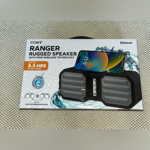 Coby Ranger Rugged Speaker
Model, Splashproof, Bluetooth, Music & Call Control. - Picture 3 of 5